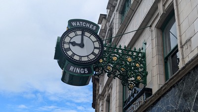 Historic Harrals clock returns to Eldon Street