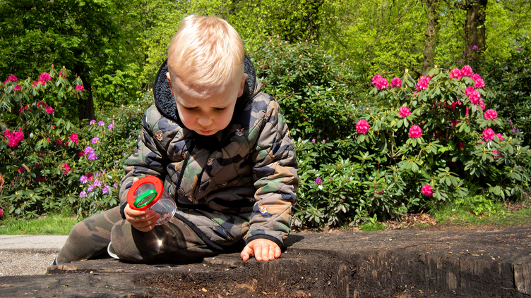 child outside at canon hall